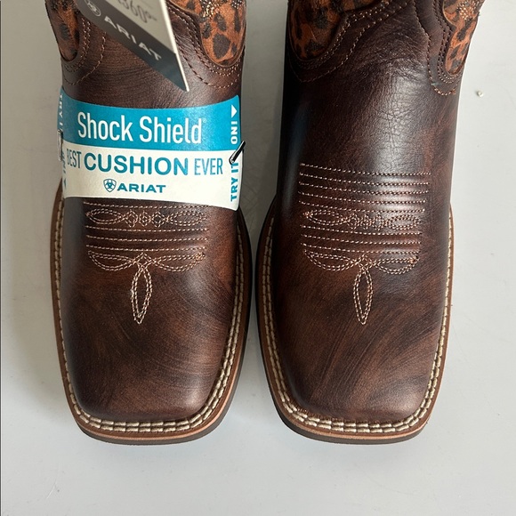 Ariat Women’s Pinto VentTEK 360 Western Wide Square Toe Brown Boots NWT in Box - Picture 5 of 11